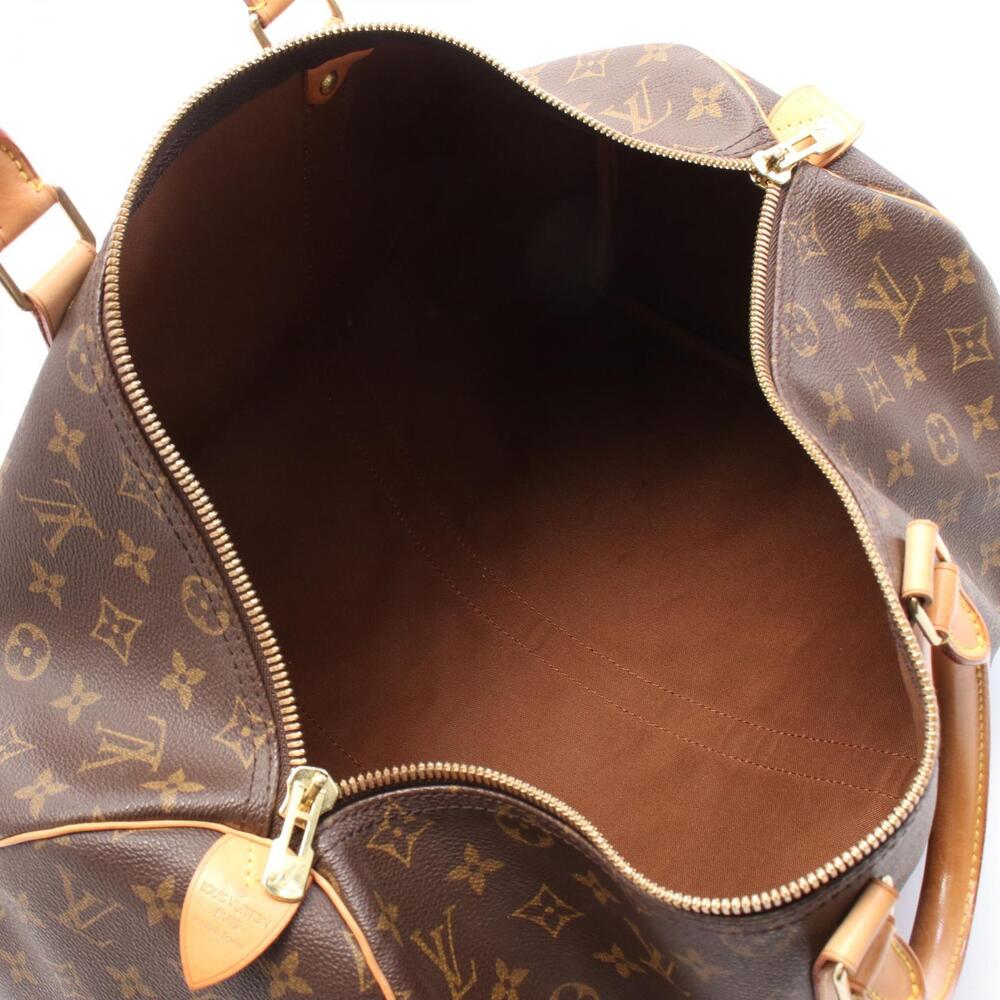 Louis Vuitton Bag Monogram leather Boston Keepall Brown canvas - Picture 3 of 5